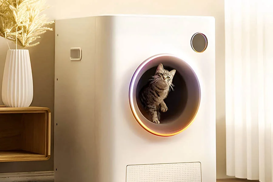 rotating litter tray