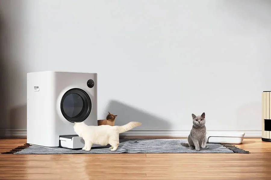 rotating litter tray
